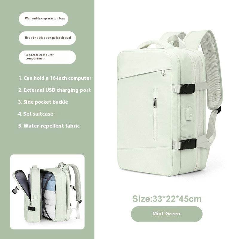 Scalable New Business Travel Large Capacity Computer Schoolbag Women - MYLUXURY LANE ENTERPRISE