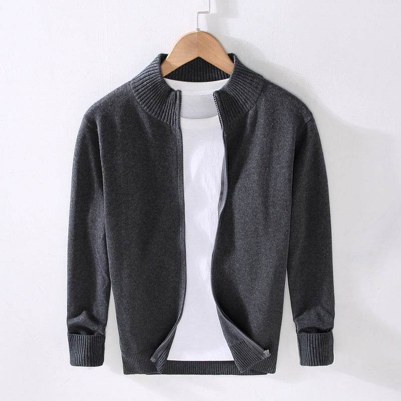 Men's Slim Basic Solid Color Sweater Top - MYLUXURY LANE ENTERPRISE