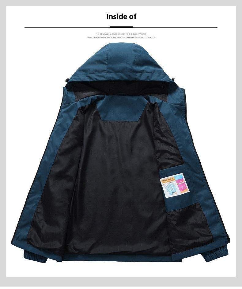 Outdoor Jacket Men's Casual Hooded Windproof Jacket - MYLUXURY LANE ENTERPRISE