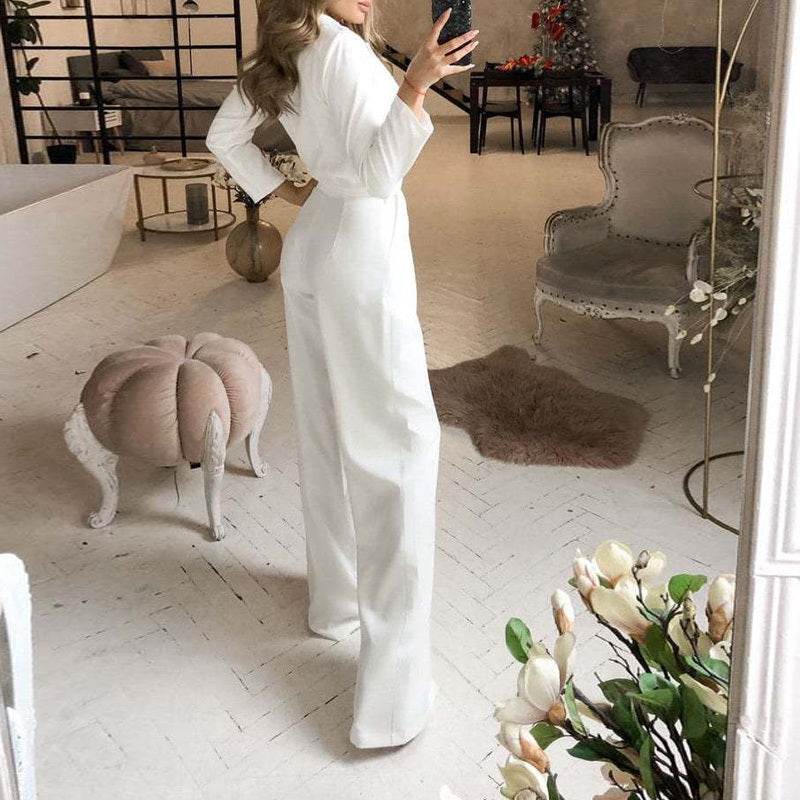 Women's Jumpsuit Spring Solid Color Slim Bodysuit Ladies New Style - MYLUXURY LANE ENTERPRISE