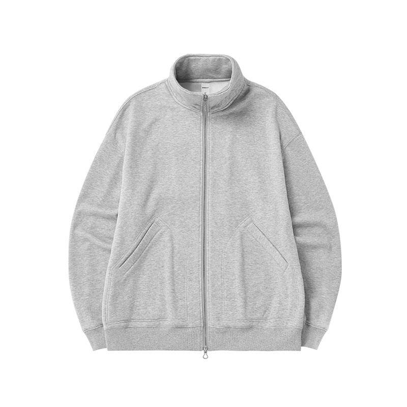 Single-layer Fleece-lined Turtleneck Coat Double-headed Zipped Stand Collar Jacket - MYLUXURY LANE ENTERPRISE