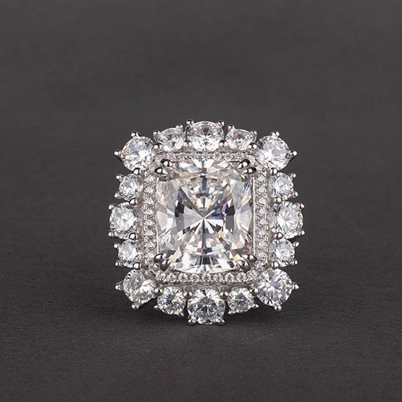 Inlaid Man-made High Carbon Diamond Women's Ring - MYLUXURY LANE ENTERPRISE