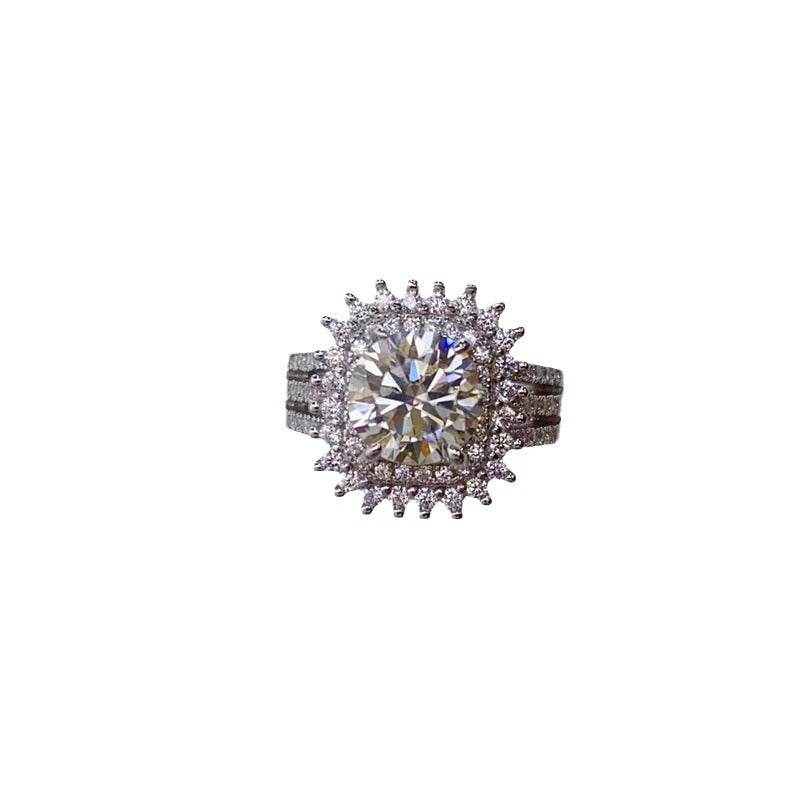 2 Karat D Color Moissanite Ring - MYLUXURY LANE ENTERPRISE