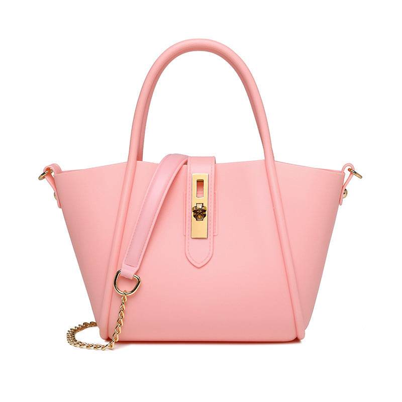 Portable Women's Leather Fashion Vegetable Basket Shoulder Messenger Bag - MYLUXURY LANE ENTERPRISE
