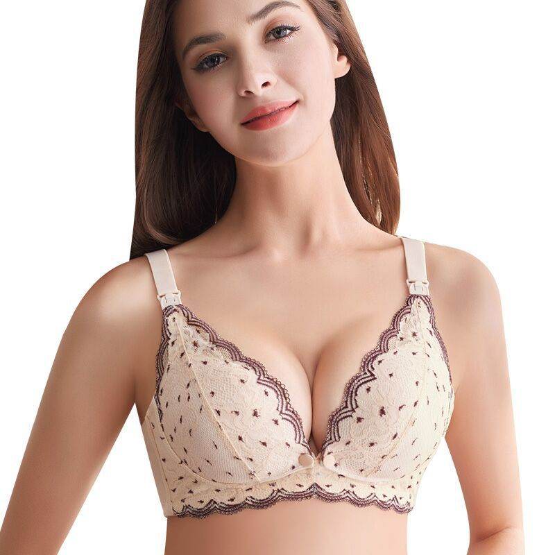 Maternity Underwear Bra Lace Gathering Breastfeeding - MYLUXURY LANE ENTERPRISE