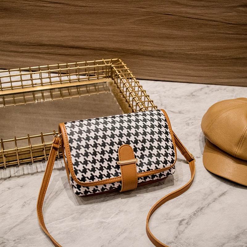 Women's Fashion Plaid Shoulder Messenger Bag - MYLUXURY LANE ENTERPRISE