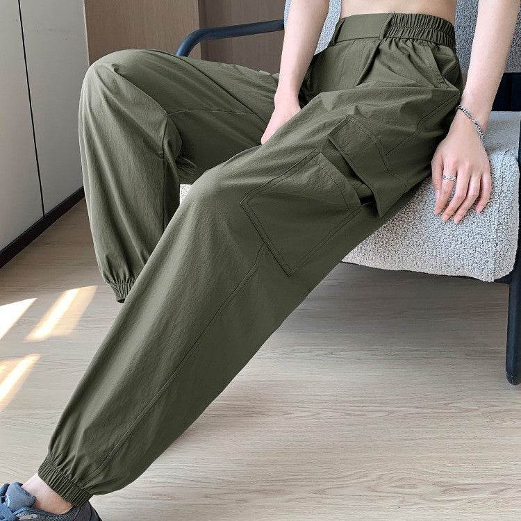 High Waist Drooping Sports Women's Pants - MYLUXURY LANE ENTERPRISE