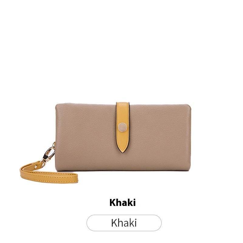 Women's Wallet Contrast Color Hasp Long Zipper Multi-functional Simple Fashion Clutch - MYLUXURY LANE ENTERPRISE