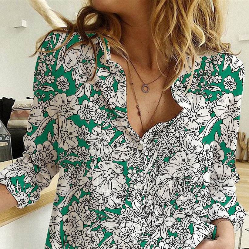 Fashion Single-breasted Long Sleeve Shirt - MYLUXURY LANE ENTERPRISE
