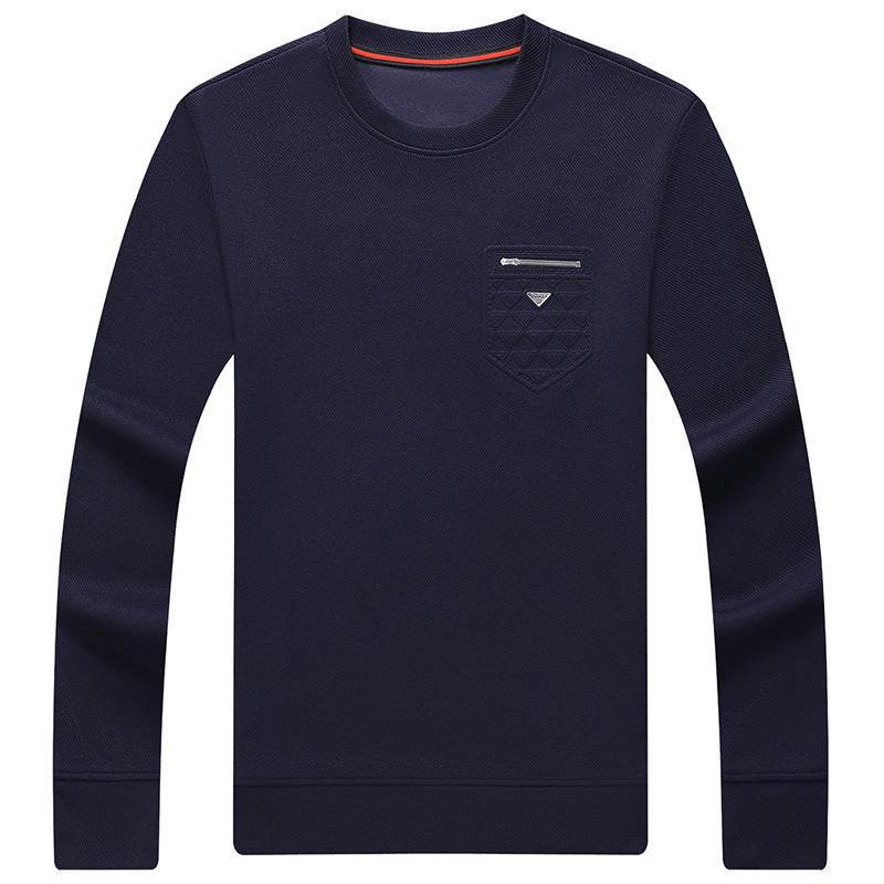 Men's New Fashion Slim Pullover Round Neck Long Sleeve T-shirt - MYLUXURY LANE ENTERPRISE