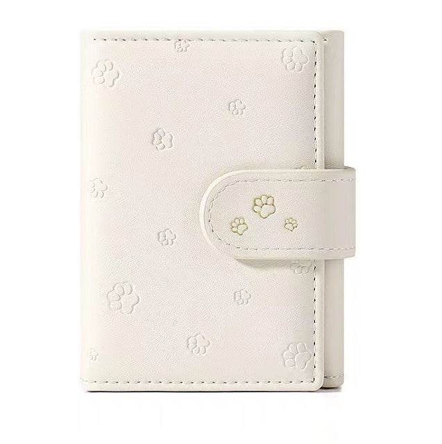 Fashion Small Paw Print Wallets Women Soft PU Leather Card Holder Purses - MYLUXURY LANE ENTERPRISE