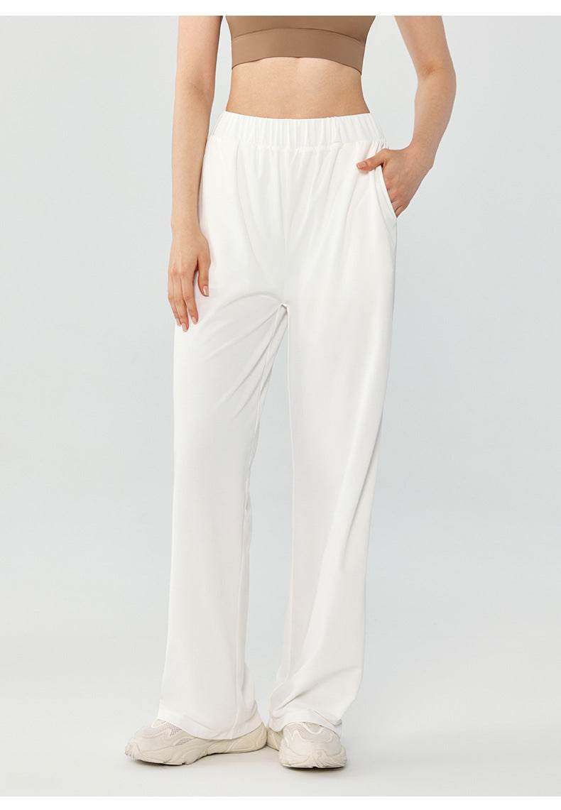 Women's Fashion Loose Casual Slim-fit Draping Double Pockets Yoga Pants - MYLUXURY LANE ENTERPRISE