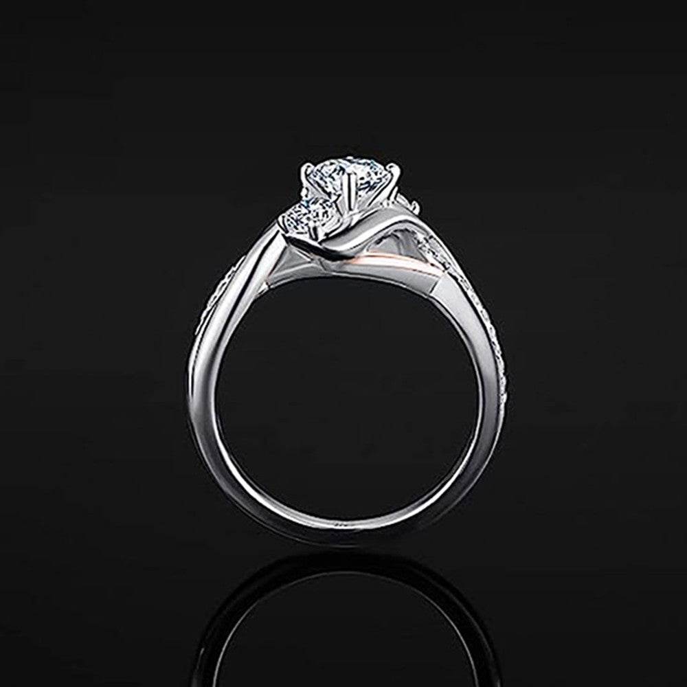 Zircon Shiny Ring For Women Fashion Geometry Pattern - MYLUXURY LANE ENTERPRISE