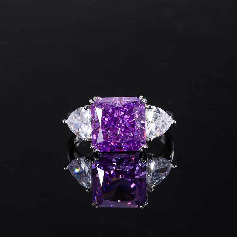 S925 All-body Silver High Carbon Diamond Ring - MYLUXURY LANE ENTERPRISE