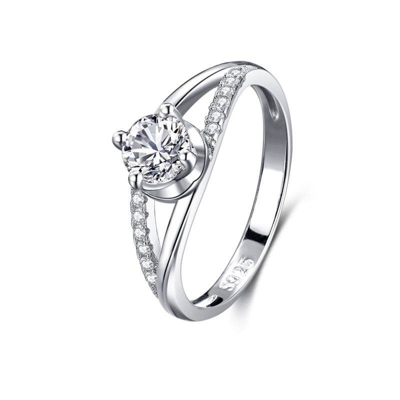 S925 Silver Classic Micro-inlaid Diamond Ring - MYLUXURY LANE ENTERPRISE