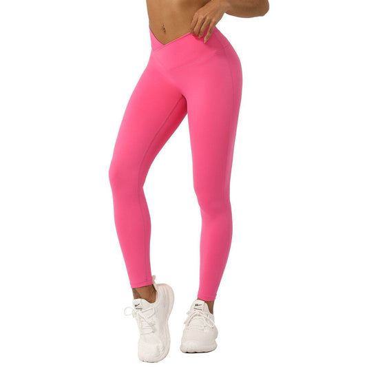 Nude Feel Cross V-shaped Quick-drying Sports Trousers - MYLUXURY LANE ENTERPRISE