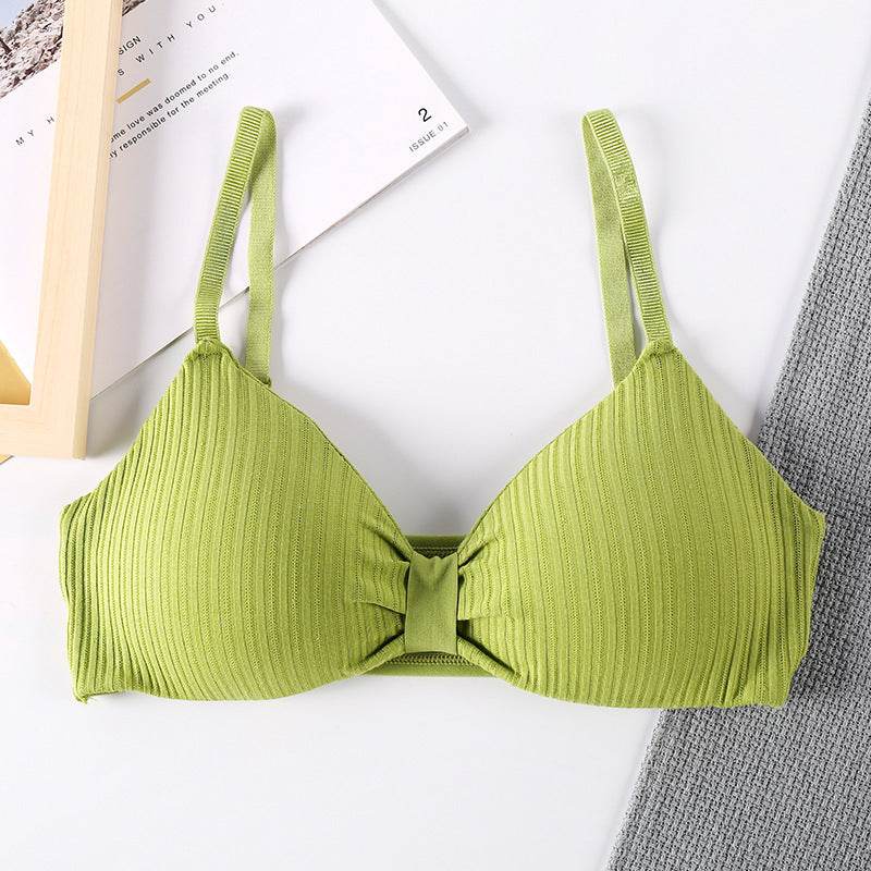 Triangle Cup Bra With Chest Pad Tube Top All-Match Underwear Women - MYLUXURY LANE ENTERPRISE
