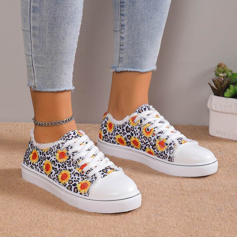 Versatile Flat Bottomed Student Lace Up Canvas Shoes - MYLUXURY LANE ENTERPRISE