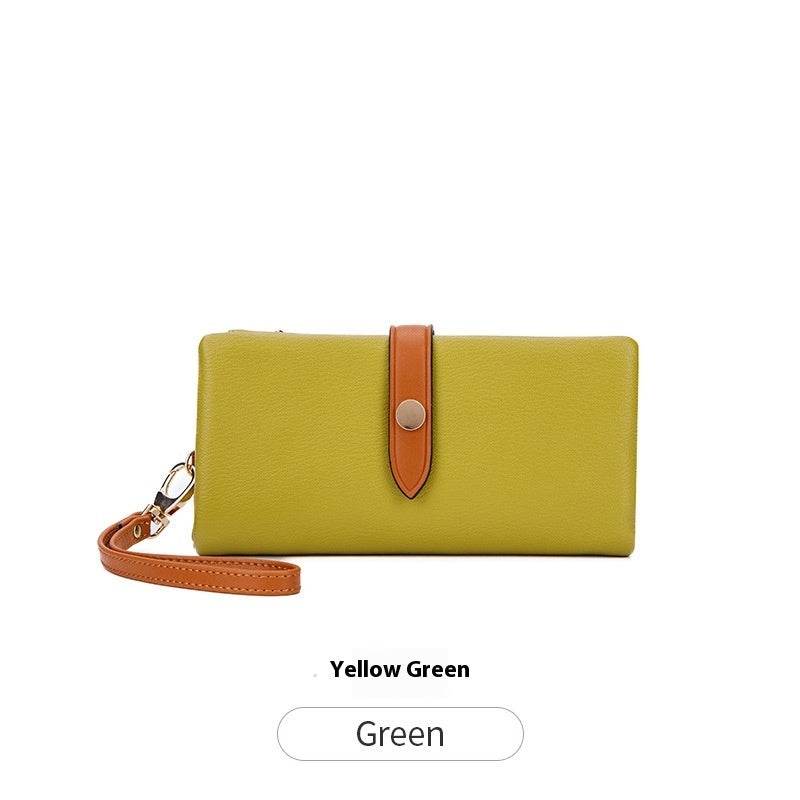 Women's Wallet Contrast Color Hasp Long Zipper Multi-functional Simple Fashion Clutch - MYLUXURY LANE ENTERPRISE