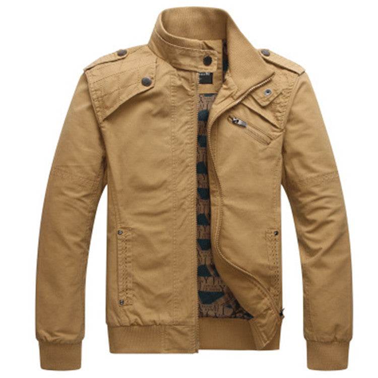 Men's Washed Jacket Slim Fit Thin - MYLUXURY LANE ENTERPRISE