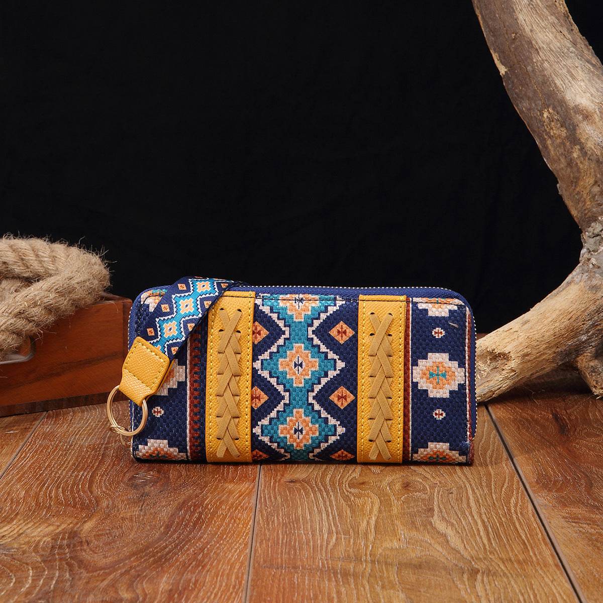 Vintage Cotton And Linen Printed Bohemian Style Lady Hand-carrying Wallet Card Holder - MYLUXURY LANE ENTERPRISE