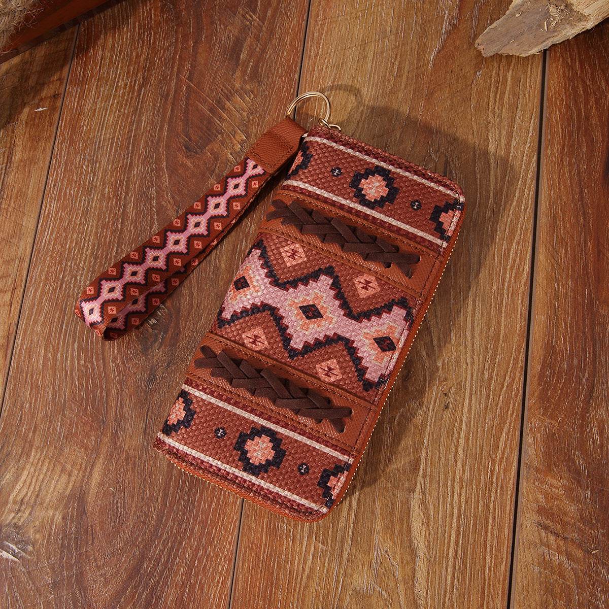 Vintage Cotton And Linen Printed Bohemian Style Lady Hand-carrying Wallet Card Holder - MYLUXURY LANE ENTERPRISE