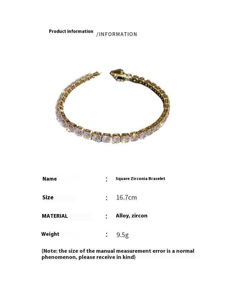 Fashion Simple Geometric Zircon Bracelet - MYLUXURY LANE ENTERPRISE