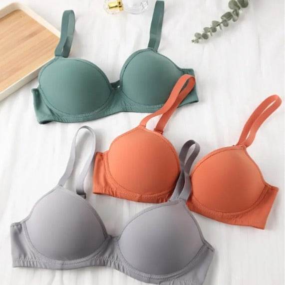 Push Up Breast Holding Thin Cup Bra With Steel Ring - MYLUXURY LANE ENTERPRISE