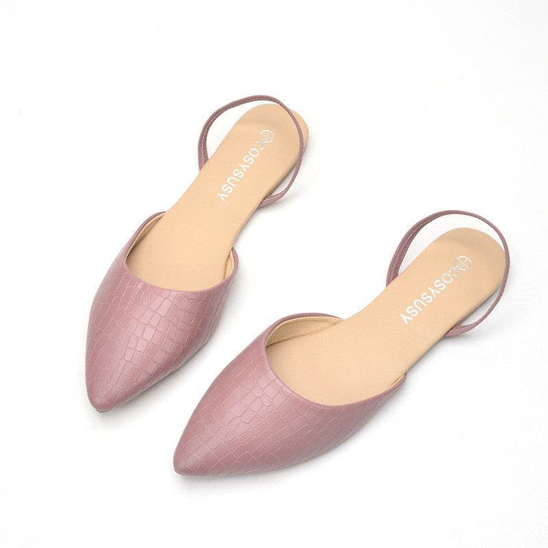 Women's Fashionable Closed Toe Flat Sandals - MYLUXURY LANE ENTERPRISE