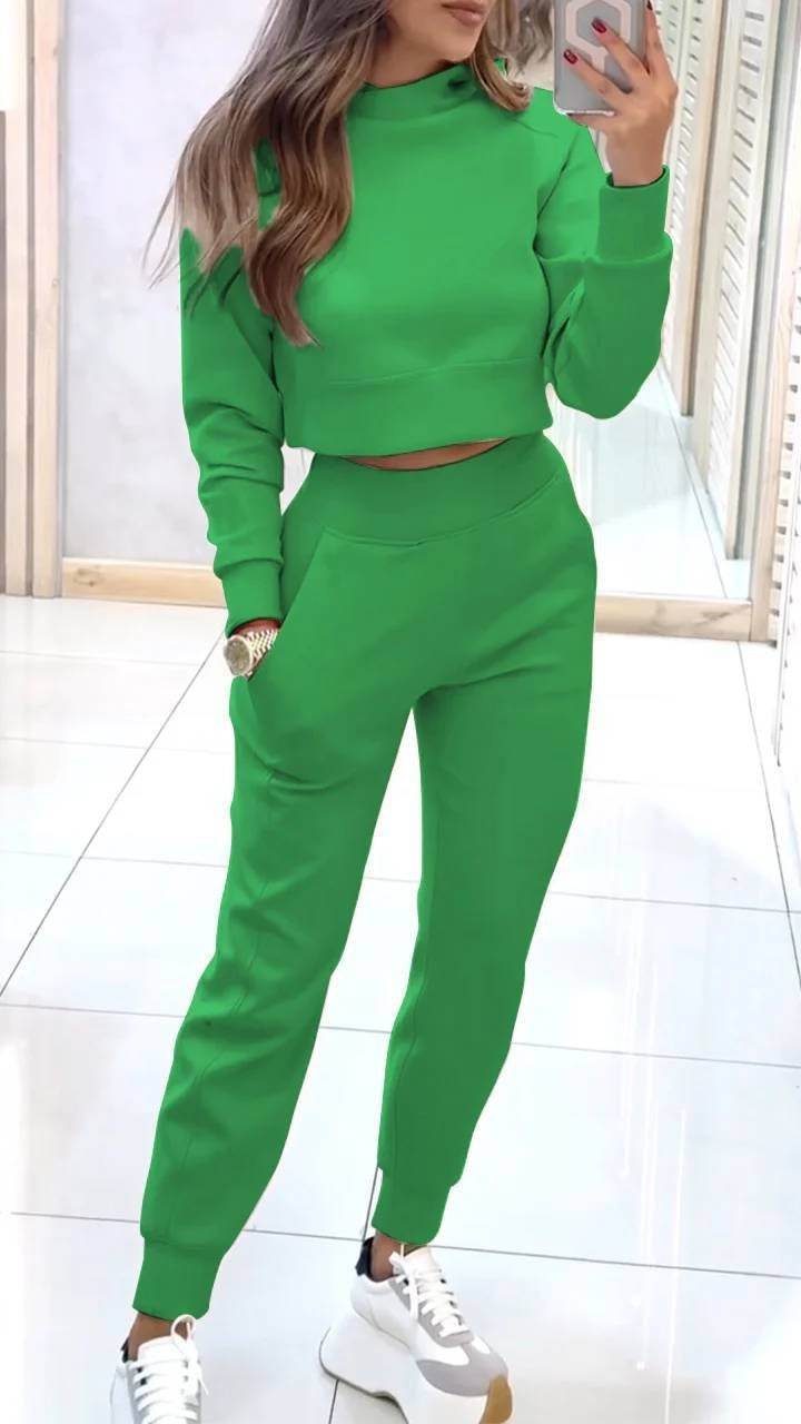 Autumn And Winter Ladies High Collar Slim Fit Long Sleeves Casual Suit - MYLUXURY LANE ENTERPRISE