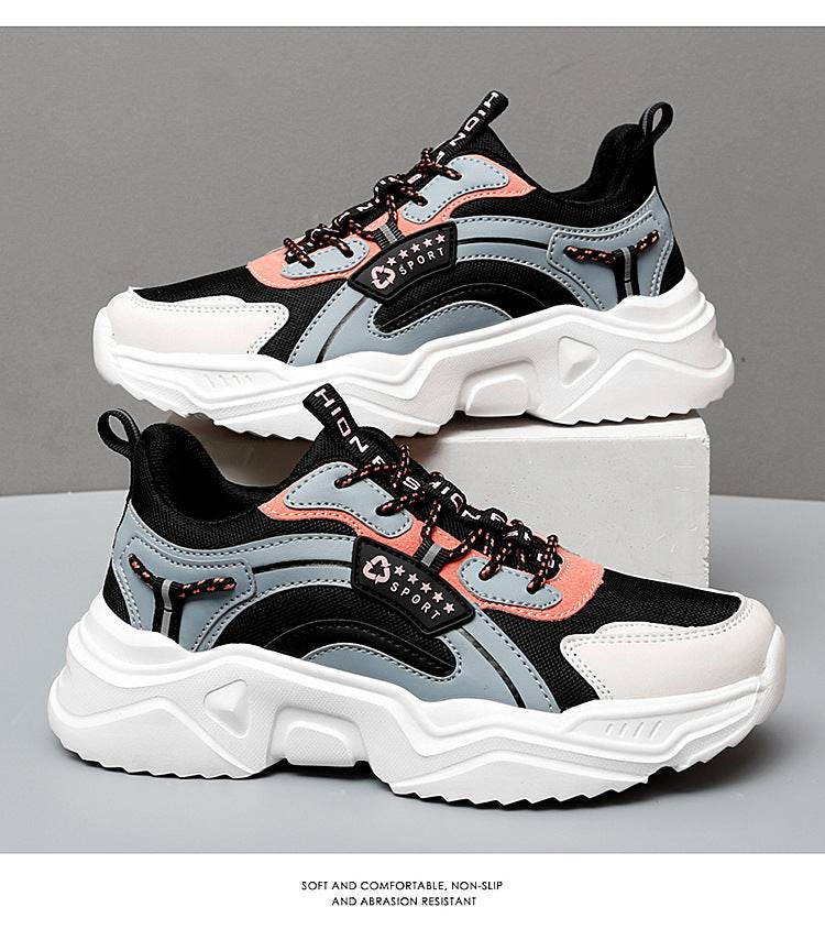 Spring And Summer Casual Thick-soled Sports Shoes Net Red Trendy Shoes White Shoes Women - MYLUXURY LANE ENTERPRISE
