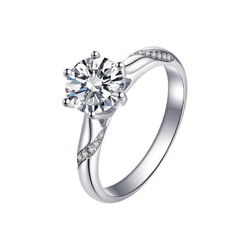 Moissanite White D Color High Clarity Ring - MYLUXURY LANE ENTERPRISE