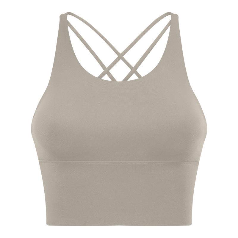 High Strength Push Up Yoga Bra Spaghetti Strap Cross Beauty Back Workout Exercise Underwear - MYLUXURY LANE ENTERPRISE