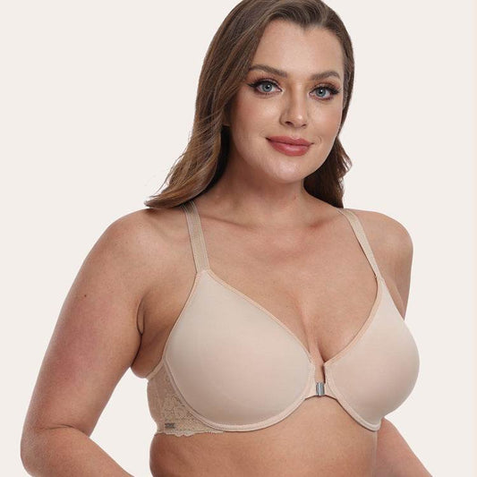 Thin Cup With Steel Ring Front Closure Bra Underwear - MYLUXURY LANE ENTERPRISE
