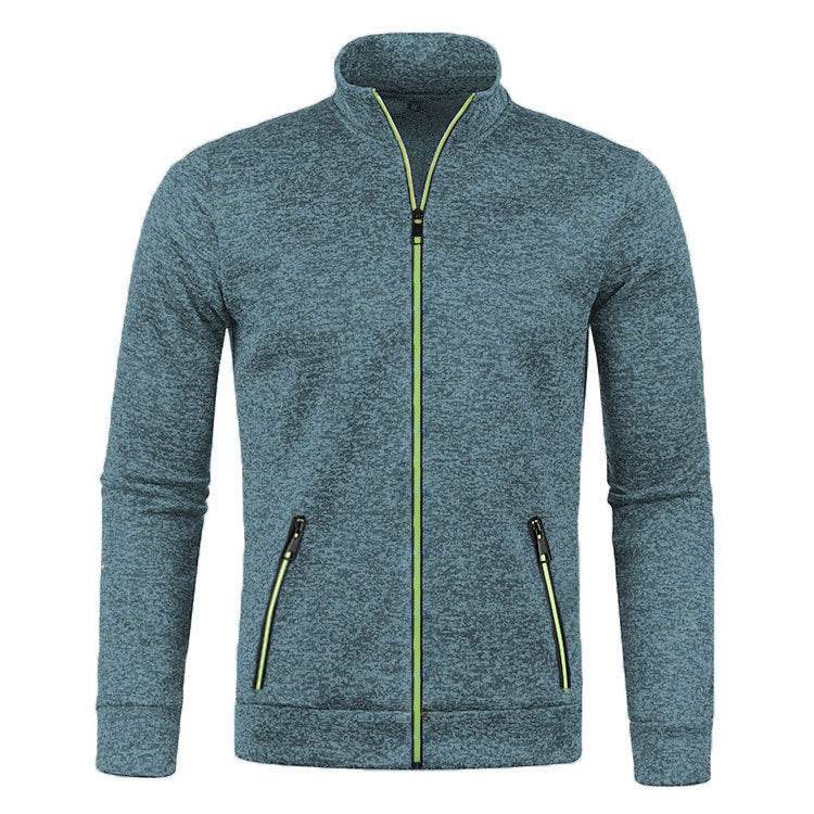 Men's Long Zipper Knitted Jacket - MYLUXURY LANE ENTERPRISE