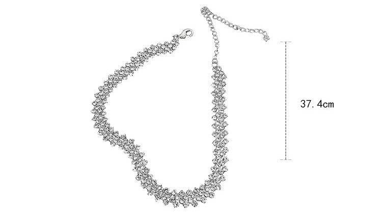 Full Rhinestone Necklace Necklace Clavicle Chain Necklace Fashion Necklace - MYLUXURY LANE ENTERPRISE