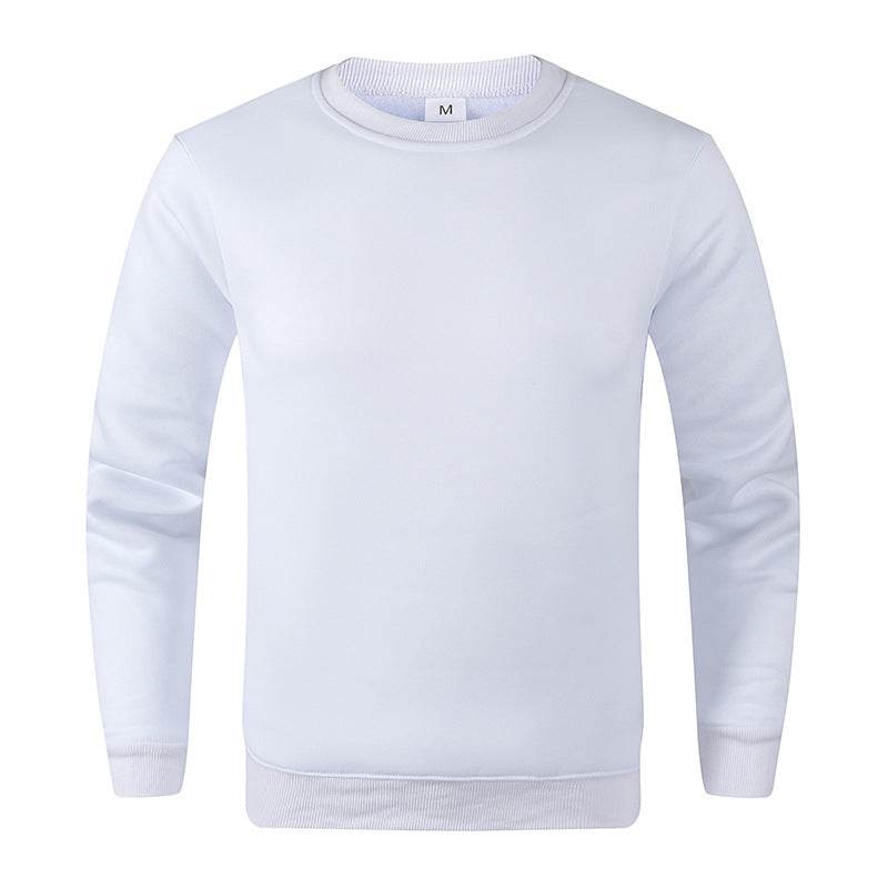 Men's Fashionable Round Neck Long Sleeve Fleece Sweatshirt - MYLUXURY LANE ENTERPRISE