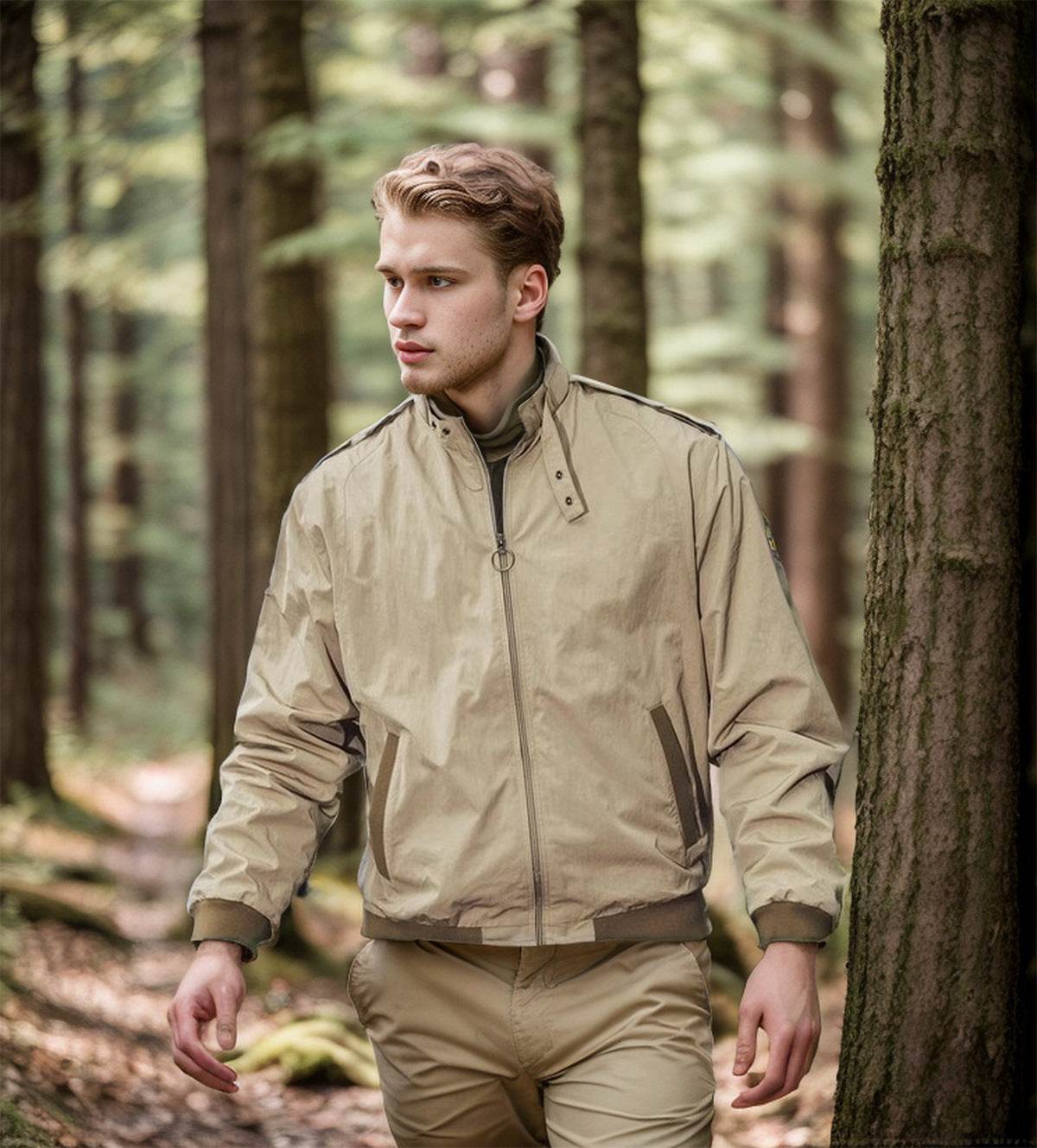 Solid Color Zip Ribbed Jacket Coat - MYLUXURY LANE ENTERPRISE