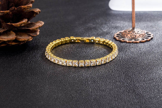 European And American Full Diamond 4mm Zircon Tennis Bracelet - MYLUXURY LANE ENTERPRISE