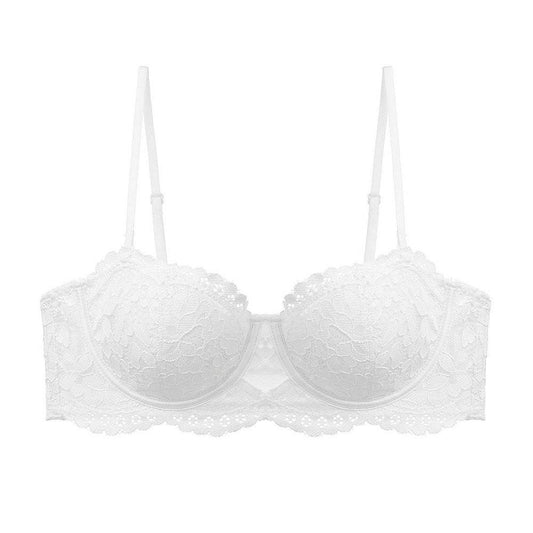 French Style Sexy Lace Bra Embroidered Soft Steel Ring Thin Cotton Bra - MYLUXURY LANE ENTERPRISE
