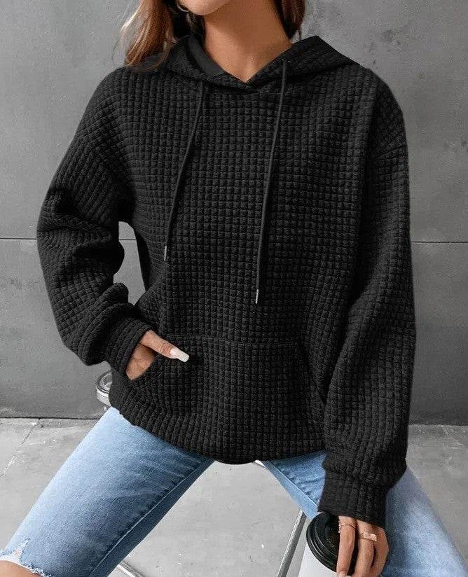 Women's Loose Casual Solid Color Long-sleeved Sweater - MYLUXURY LANE ENTERPRISE