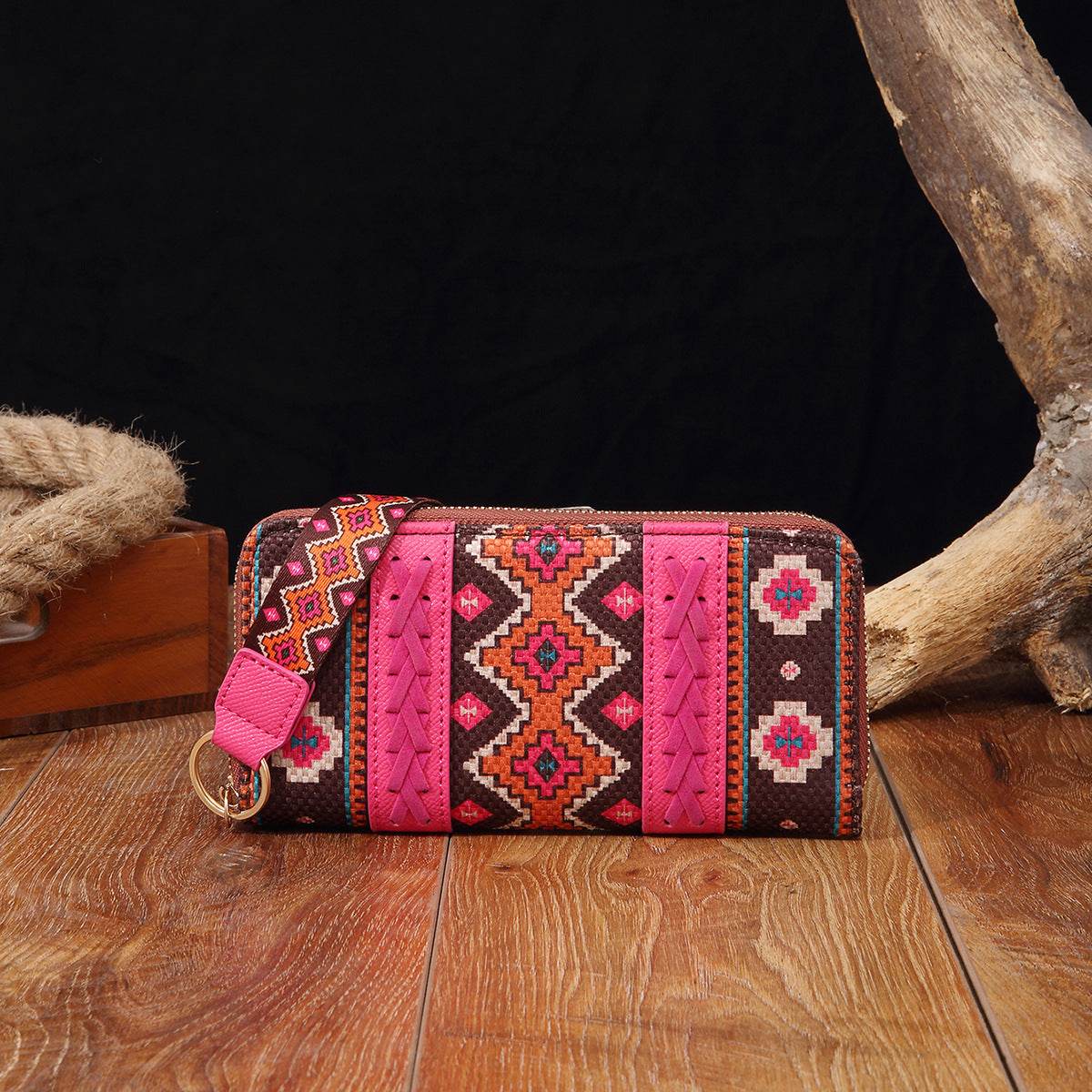 Vintage Cotton And Linen Printed Bohemian Style Lady Hand-carrying Wallet Card Holder - MYLUXURY LANE ENTERPRISE