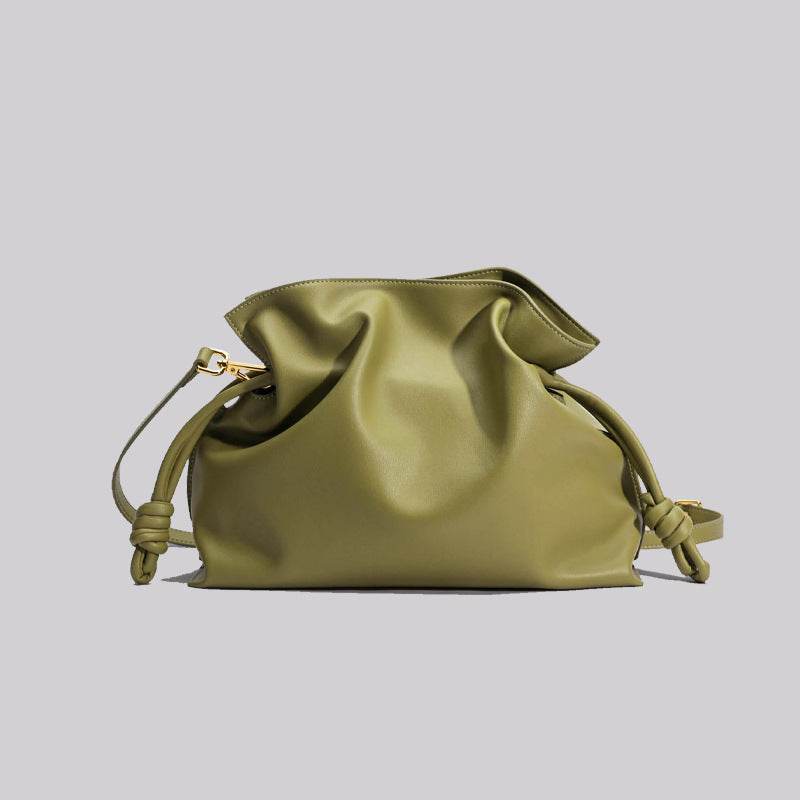 Fashion Pleated Cowhide Lucky Bag Women - MYLUXURY LANE ENTERPRISE