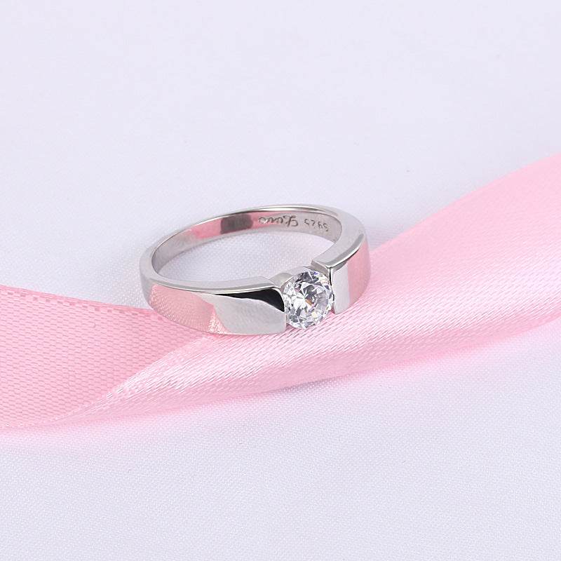 Couple Simulation Diamond Ring Men's Wedding Ring - MYLUXURY LANE ENTERPRISE