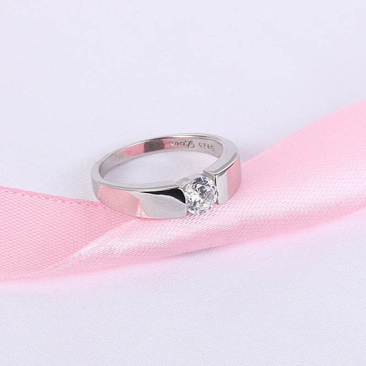 Couple Simulation Diamond Ring Men's Wedding Ring - MYLUXURY LANE ENTERPRISE