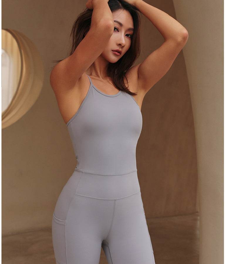 Beautiful Back Temperament One Piece Aerial Yoga Clothes - MYLUXURY LANE ENTERPRISE