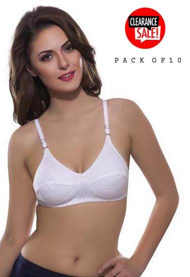 Clearance sale Pack of 10 cotton summer bras - MYLUXURY LANE ENTERPRISE