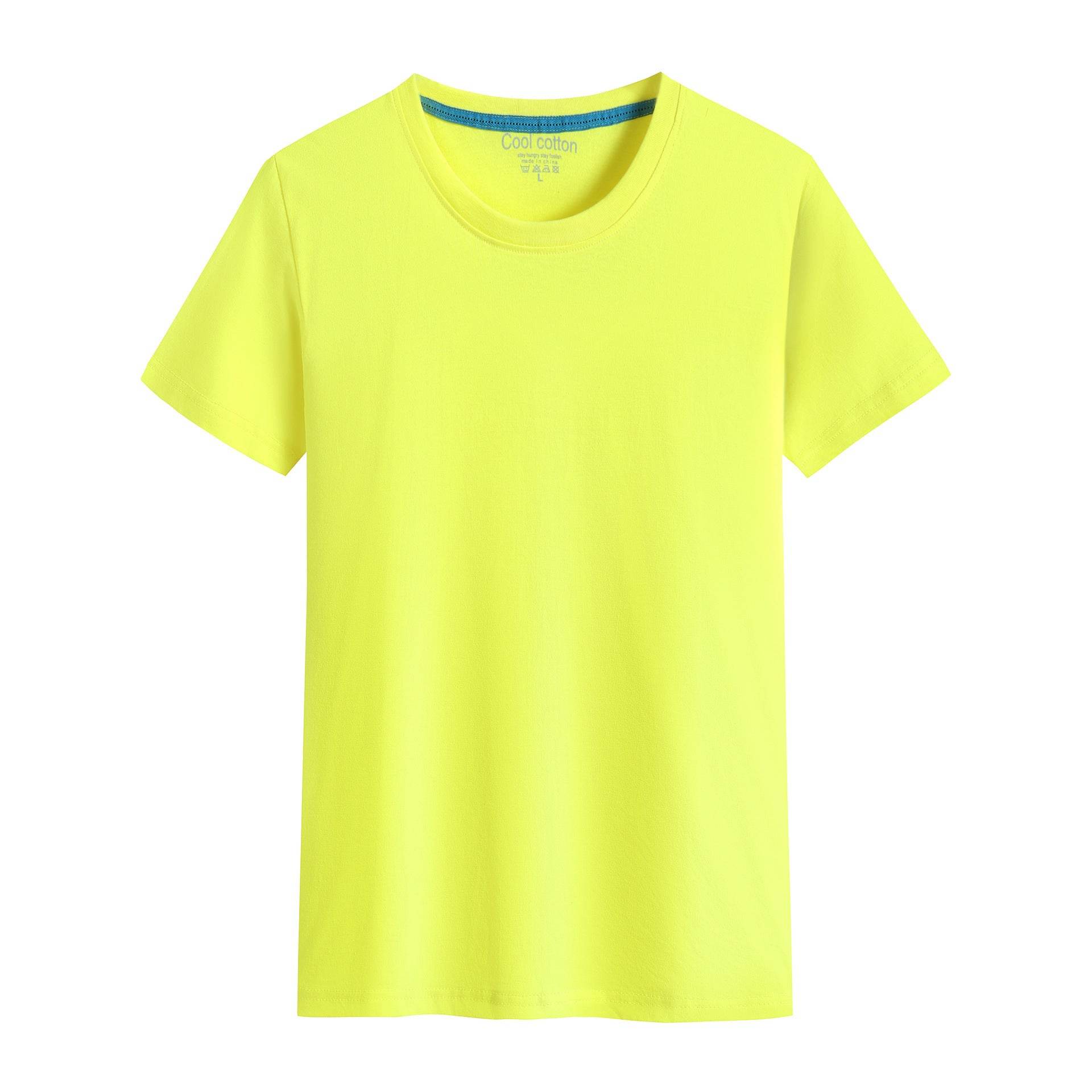 Cotton Blank With No Printed Patterns Round Neck Short T-shirt - MYLUXURY LANE ENTERPRISE