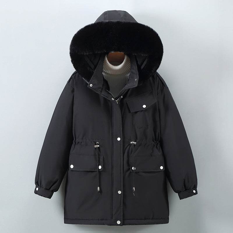 Women's Clothing Slimming Thickened Mid-length Down Cotton Jacket Coat - MYLUXURY LANE ENTERPRISE