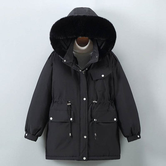 Women's Clothing Slimming Thickened Mid-length Down Cotton Jacket Coat - MYLUXURY LANE ENTERPRISE